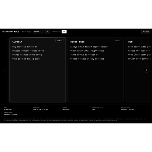 THE EMERGENT WORLD 1